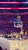 现场直击G1老詹撤步跳投！🏀🔥 湖人主场气势如虹！